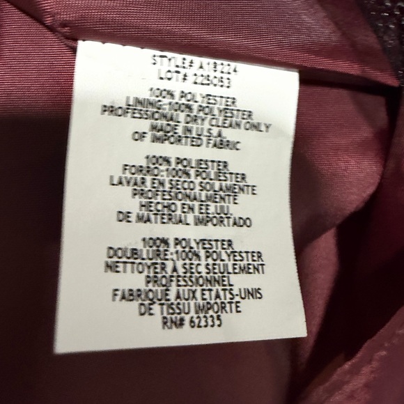 Adam Strapless Wine Red Dress - Picture 4 of 4